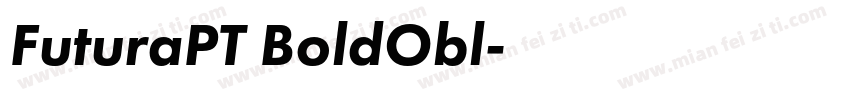 FuturaPT BoldObl字体转换